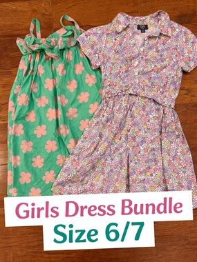 Girls Dress Bundle Size 6/7 Floral Spring Summer OVS Harper Canyon Lot
